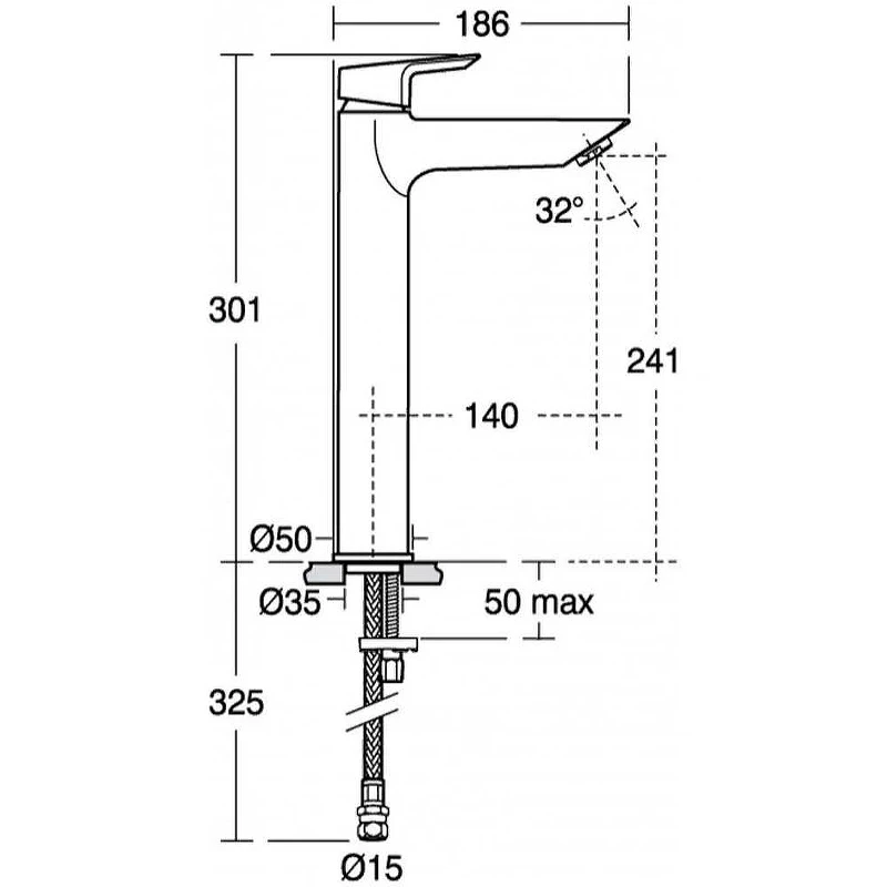 Смеситель для раковины Ideal Standard Tesi A6575AA