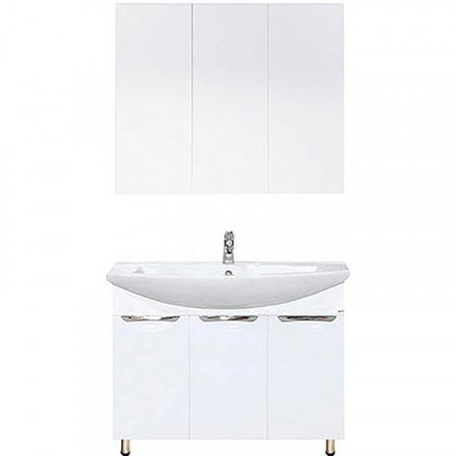 Тумба с раковиной Misty Лаванда 80 УТ000000749 Белая