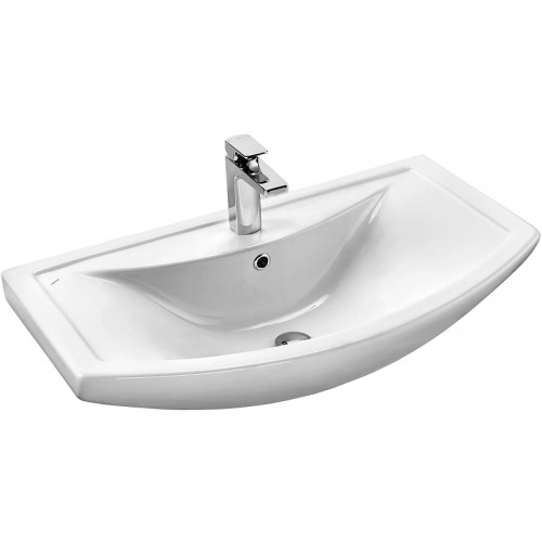 Тумба с раковиной Misty Лаванда 80 УТ000000749 Белая