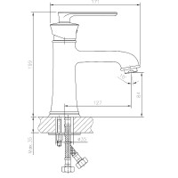 Смеситель для раковины Haiba HB10181-5