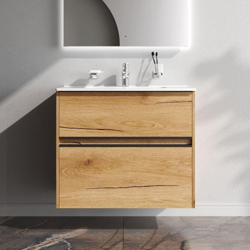 Тумба под раковину AM.PM Sense 80 M7BFUX0802OF подвесная цвет Дерево