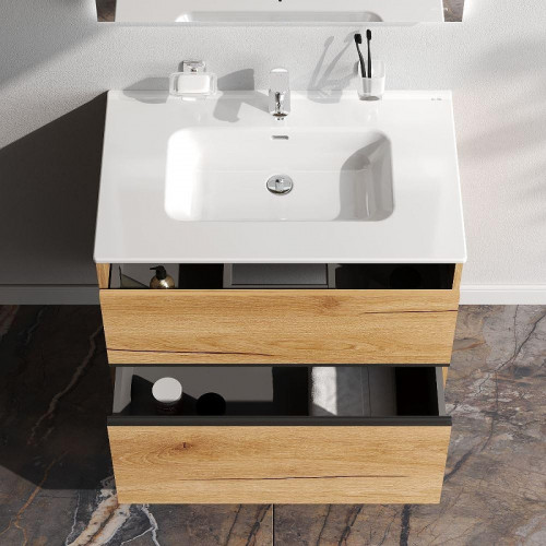 Тумба под раковину AM.PM Sense 80 M7BFUX0802OF подвесная цвет Дерево