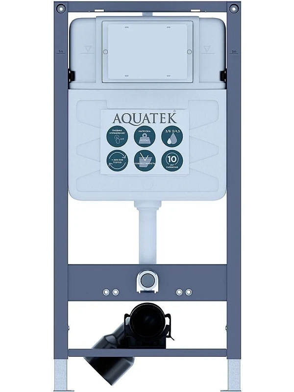 Комплект унитаза с инсталляцией Aquatek Set Aquatek Европа New-INSP01 цвет Белый с сиденьем Микролифт