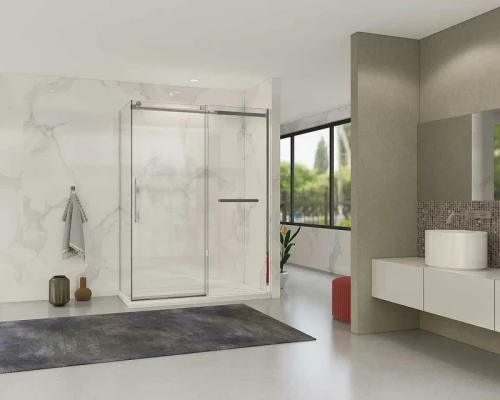 Душевой уголок Vincea Como Soft 150x90 VSR-1CS9015CL профиль Хром стекло прозрачное