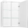 Зеркальный шкаф Style Line Жасмин 2 50 С Люкс ЛС-000010038 с подсветкой Белый глянец МДФ / ЛДСП, стекло