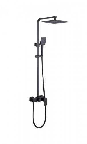 Душевая система Abber Daheim AF8220BL цвет Черный матовый
