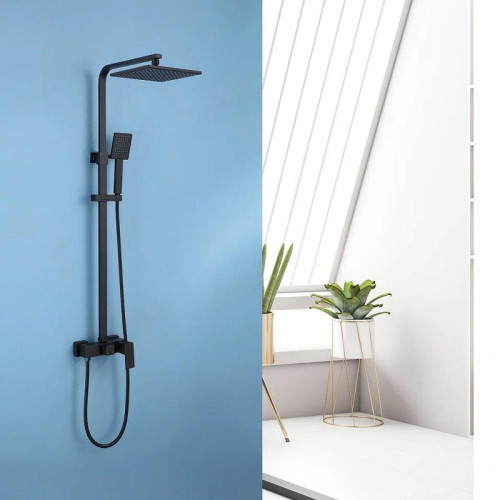 Душевая система Abber Daheim AF8220BL цвет Черный матовый