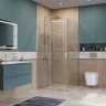 Душевой уголок BelBagno Soft Close-2 100x100 SOFT_CLOSE-2-A-1-100-C-Cr профиль Хром стекло прозрачное
