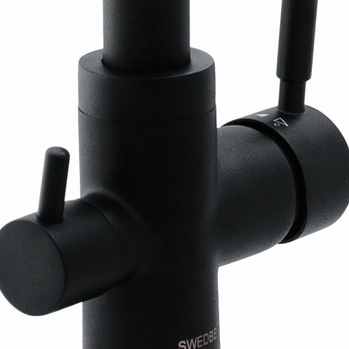 Смеситель для кухни Swedbe Selene Plus 8149 Черный матовый латунь