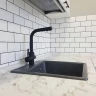 Смеситель для кухни Swedbe Selene Plus 8149 Черный матовый латунь