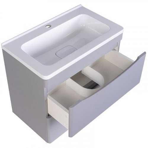 Тумба под раковину Creto Oro 60 24-HN60-GR подвесная цвет Серый люкс