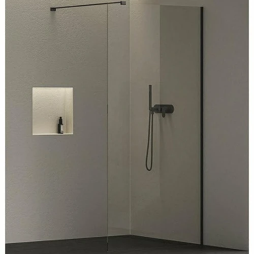 Душевая перегородка Ravak ST Walk-In Wall Air 120 GW9WG0300Z1C профиль Черный стекло Transparent