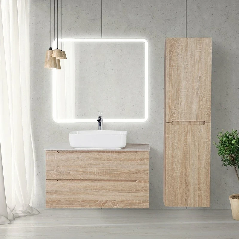 Зеркало BelBagno SPC-MAR-900-800-LED-TCH-WARM с подсветкой с подогревом с сенсорным выключателем стекло