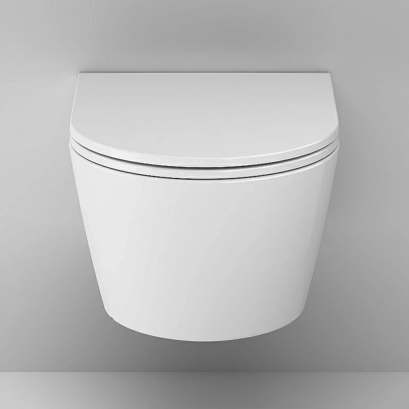 Комплект унитаза с инсталляцией AM.PM Func FlashClean IS90101.8F1701 с сиденьем Микролифт и Белой глянцевой клавишей смыва фарфор подвесной