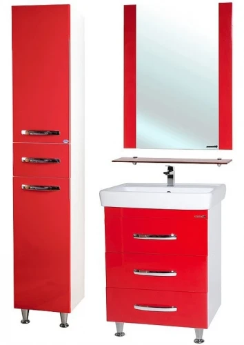 Зеркало Bellezza Рокко 70 4613711030035 с полкой Красное