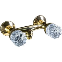 Смеситель для душа Boheme Crystal 294-CRST Золото латунь на стену
