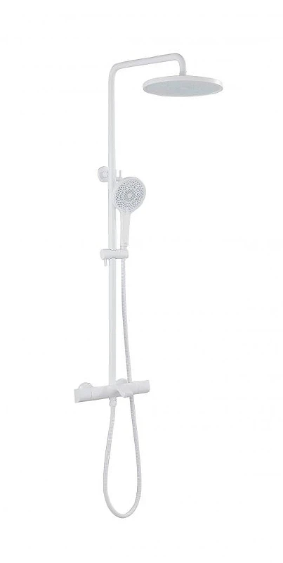 Душевая система Abber Thermostat AF8516FWL с термостатом цвет Белый матовый