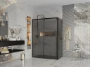 Душевой уголок Ambassador Intense 120x80 110022201IBB-80IBB профиль Черный стекло тонированное