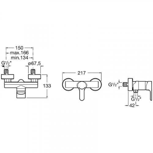 Смеситель для душа Roca L20 5A2109C0M Хром