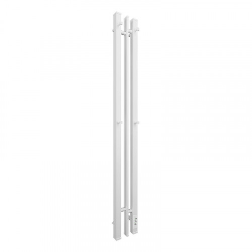 Электрический полотенцесушитель APEXTERMO Delta 1100x100 DL10111WM с крючками цвет Белый матовый