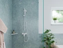 Душевая штанга Hansgrohe Unica S Puro 28631670 Черная матовая латунь на стену