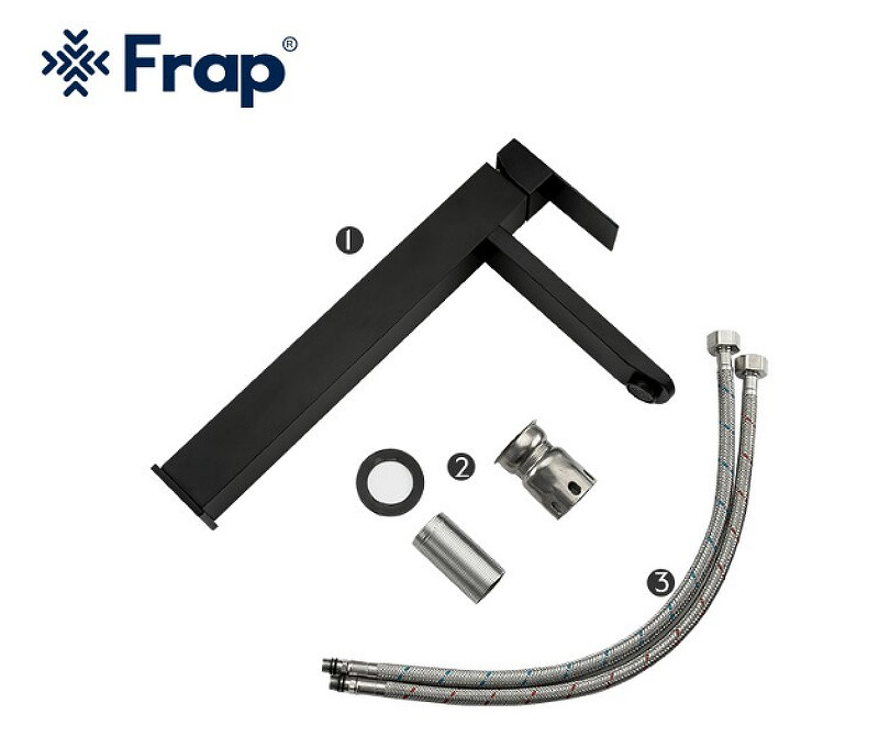 Смеситель для раковины Frap H802-6 F10802-62 Черный матовый