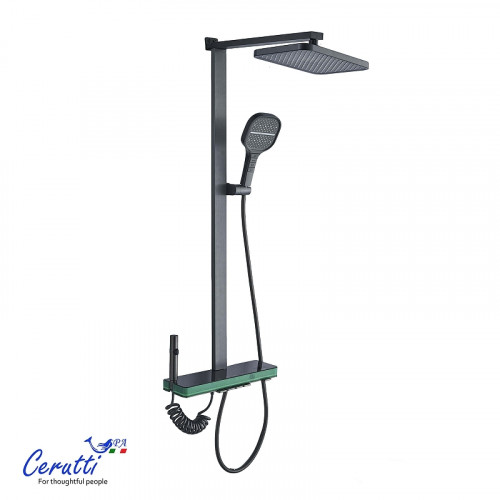 Душевая система Ceruttispa Mauro 11362 цвет Графит