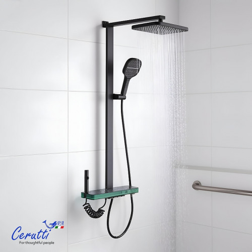 Душевая система Ceruttispa Mauro 11362 цвет Графит