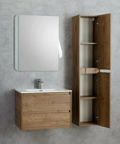 Шкаф пенал BelBagno Kraft 33 R KRAFT-1600-2A-SC-RT-R подвесной Rovere Tabacco МДФ / ЛДСП