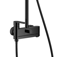 Душевая система Haiba HB24590-7 Черная матовая латунь на стену