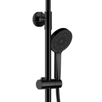 Душевая система Haiba HB24590-7 Черная матовая латунь на стену