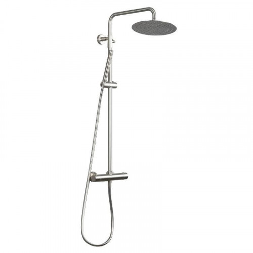 Душевая система Splendy Relax P RP208XTR25C1NB с термостатом цвет Никель брашированный