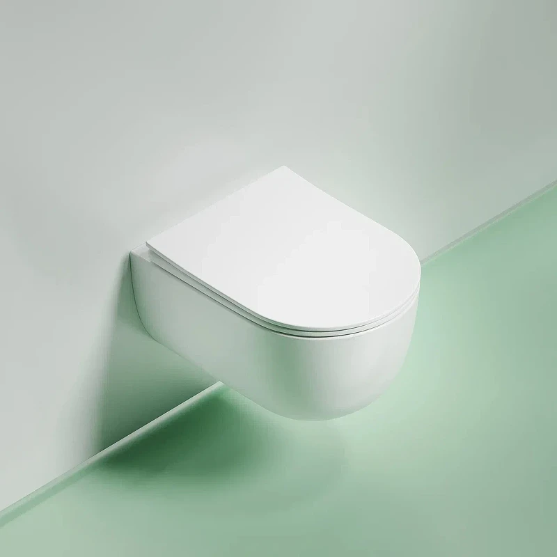 Унитаз Ceramicanova Modena Rimless CN6063MW подвесной Белый матовый с сиденьем Микролифт фарфор подвесной