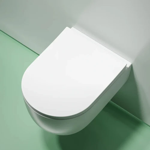 Унитаз Ceramicanova Modena Rimless CN6063MW подвесной Белый матовый с сиденьем Микролифт фарфор подвесной