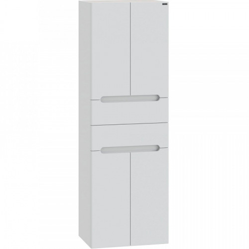 Шкаф пенал СанТа Лондон 60 подвесной Белый МДФ / ЛДСП