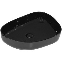 Раковина-чаша BelBagno 55 BB1435-NERO Черная фаянс накладная