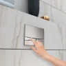 Инсталляция Berges Novum F2 040252 для унитаза с клавишей смыва Хром матовый нержавеющая сталь