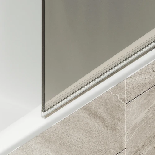 Шторка на ванну Maybah Glass MGV-622-2 800x1400 поворотная на монопетле Бронза стекло бронзовое