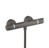 Смеситель для душа Hansgrohe Ecostat Comfort 13116340 с термостатом цвет Шлифованный черный хром