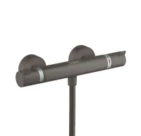 Смеситель для душа Hansgrohe Ecostat Comfort 13116340 с термостатом цвет Шлифованный черный хром