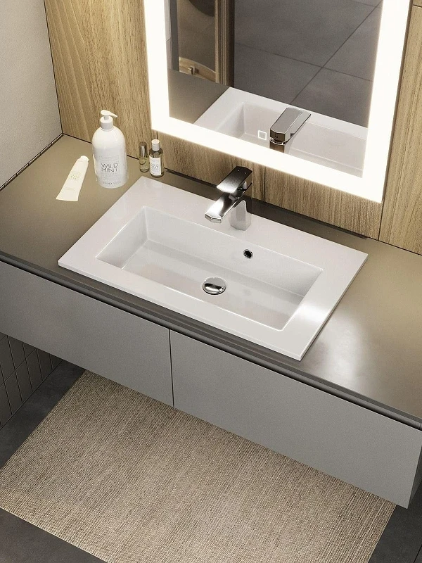 Раковина Uperwood Aurora 61 RAurora60wg цвет Белый глянцевый