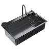 Кухонная мойка Mixline Pro 75 552104 цвет Черный графит