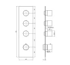 Смеситель для душа Fima Carlo Frattini Fimatherm F3869X3BS цвет Шампань