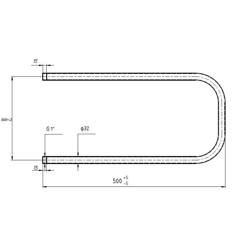 Водяной полотенцесушитель Mixline Simple P 50x50 557097 цвет Хром