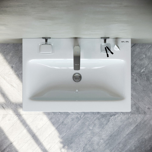 Тумба под раковину AM.PM Gem 60 2 M90FHX06022WG подвесная Белая МДФ / ЛДСП