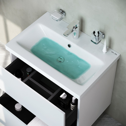 Тумба под раковину AM.PM Gem 60 2 M90FHX06022WG подвесная Белая МДФ / ЛДСП