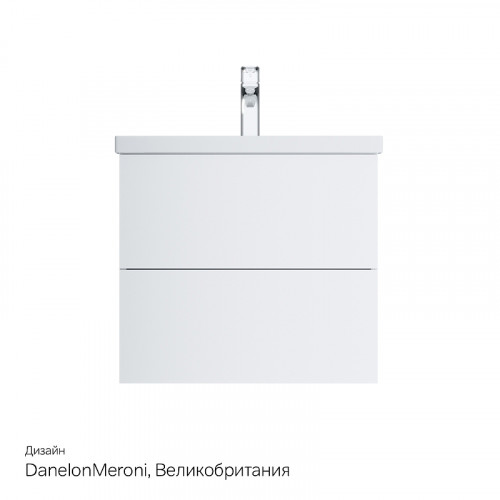 Тумба под раковину AM.PM Gem 60 2 M90FHX06022WG подвесная Белая МДФ / ЛДСП