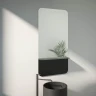 Зеркало Evoform Shadow 120x60 BY 0553 с металлической полочкой - Черный цвет стекло