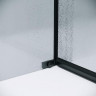 Душевой уголок Grossman Pragma 100x100 L 120.K33.03.1010.21.02 профиль Черный матовый стекло шиншилла