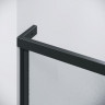 Душевой уголок Grossman Pragma 100x100 L 120.K33.03.1010.21.02 профиль Черный матовый стекло шиншилла